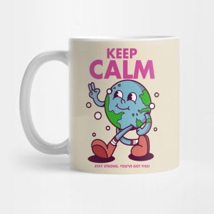 KEEP CALM, character cartoon vintage Mug